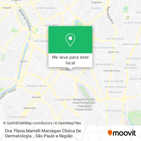 Dra. Flavia Martelli Marzagao Clinica De Dermatologia . mapa