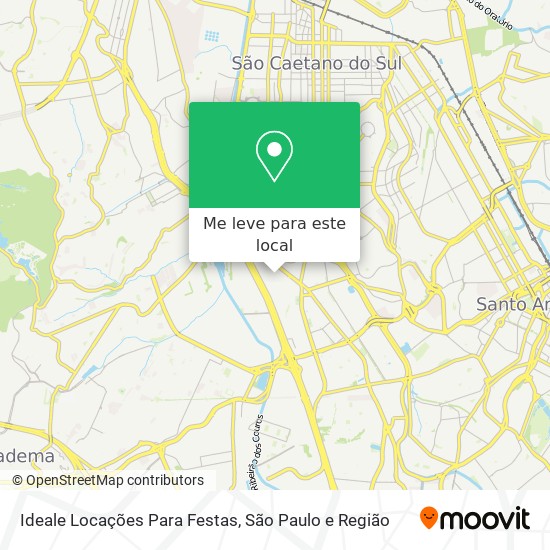 Ideale Locações Para Festas mapa