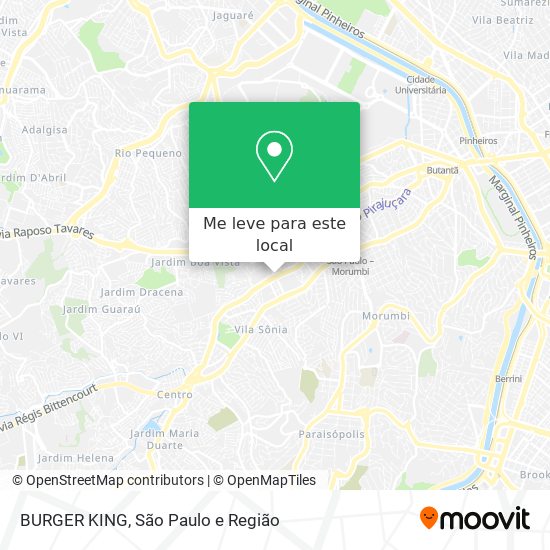 BURGER KING mapa