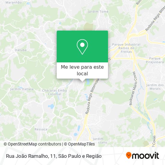 Rua João Ramalho, 11 mapa