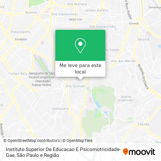 Instituto Superior De Educacao E Psicomotricidade-Gae mapa