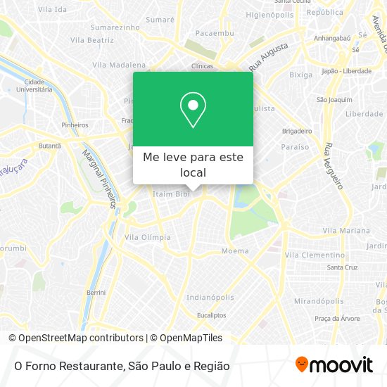 O Forno Restaurante mapa