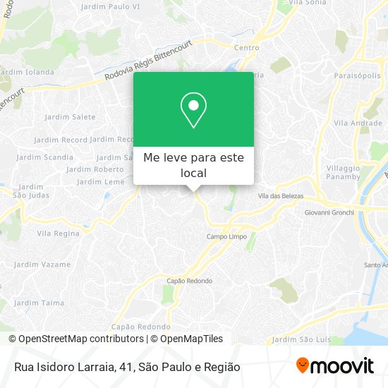 Rua Isidoro Larraia, 41 mapa