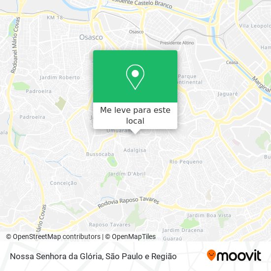 Nossa Senhora da Glória mapa