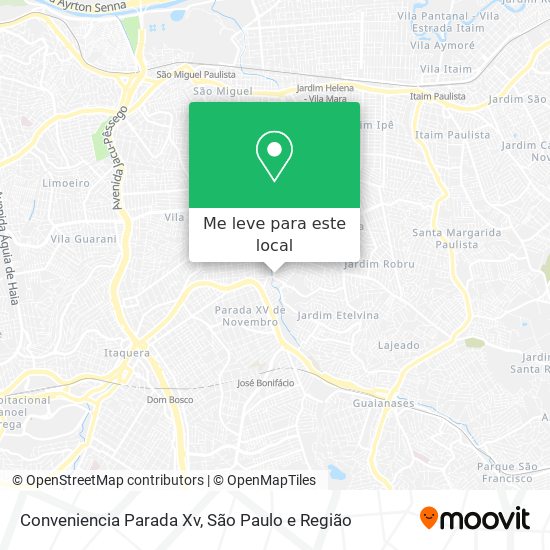 Conveniencia Parada Xv mapa