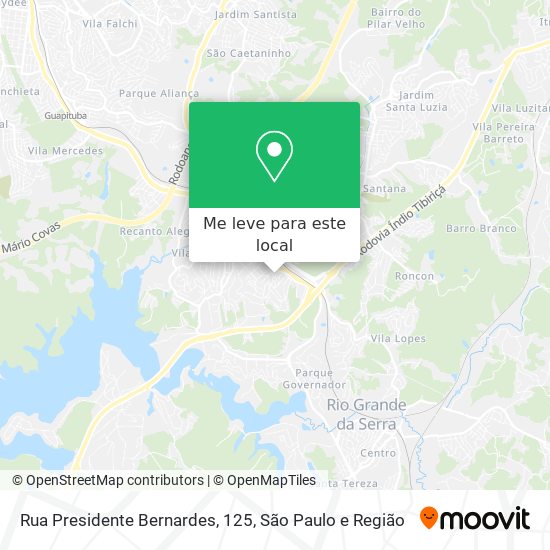 Rua Presidente Bernardes, 125 mapa