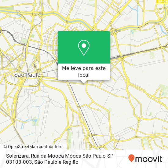 Solenzara, Rua da Mooca Móoca São Paulo-SP 03103-003 mapa