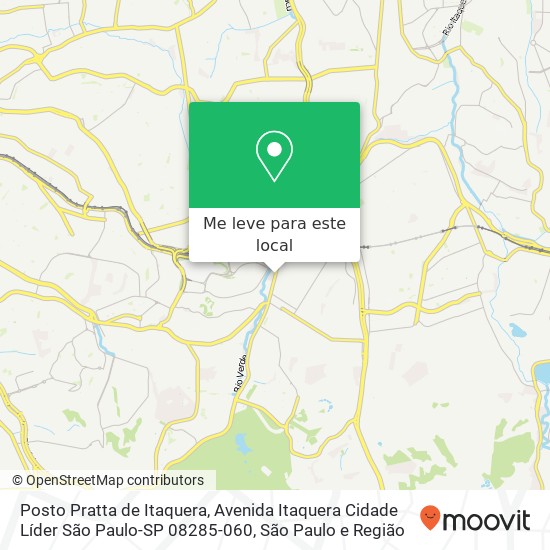 Posto Pratta de Itaquera, Avenida Itaquera Cidade Líder São Paulo-SP 08285-060 mapa