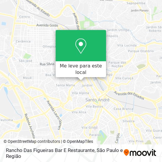 Rancho Das Figueiras Bar E Restaurante mapa