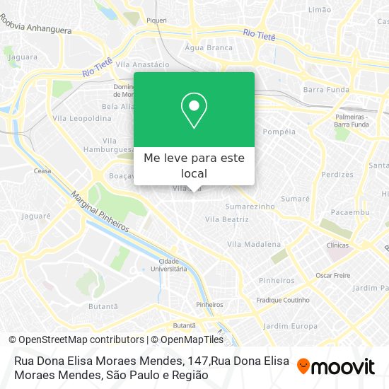 Rua Dona Elisa Moraes Mendes, 147,Rua Dona Elisa Moraes Mendes mapa