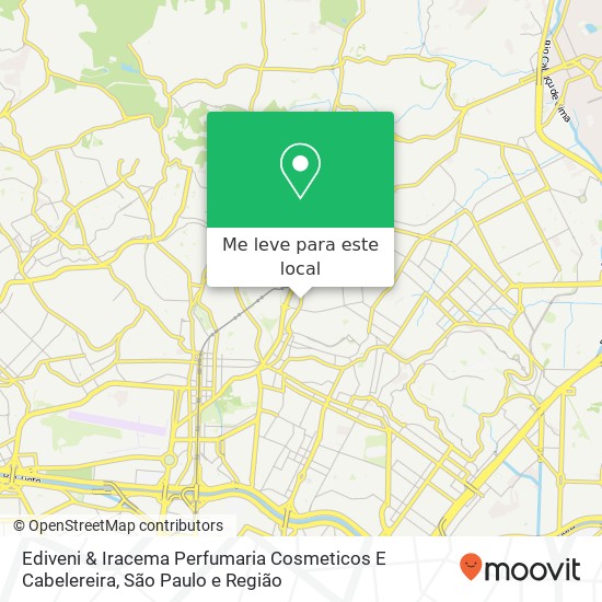 Ediveni & Iracema Perfumaria Cosmeticos E Cabelereira, Avenida General Ataliba Leonel, 2794 Tucuruvi São Paulo-SP 02242-000 mapa