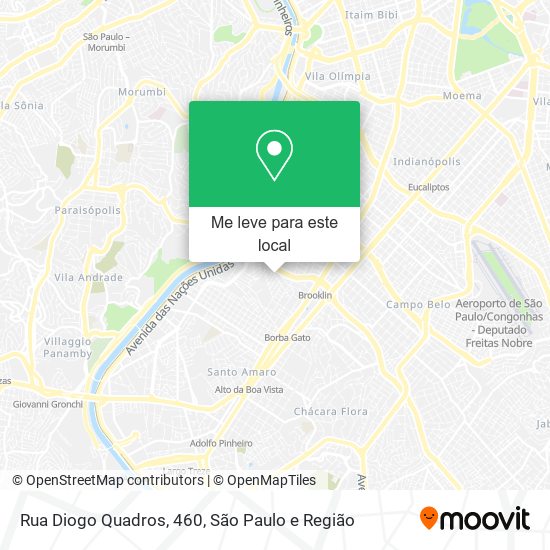 Rua Diogo Quadros, 460 mapa