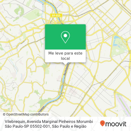 Vilebrequin, Avenida Marginal Pinheiros Morumbi São Paulo-SP 05502-001 mapa