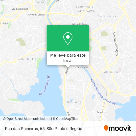 Rua das Paineiras, 65 mapa