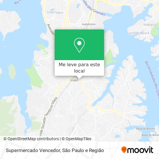 Supermercado Vencedor mapa