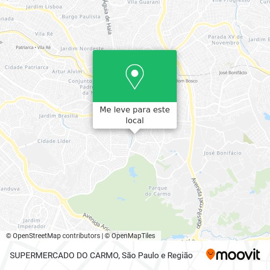 SUPERMERCADO DO CARMO mapa