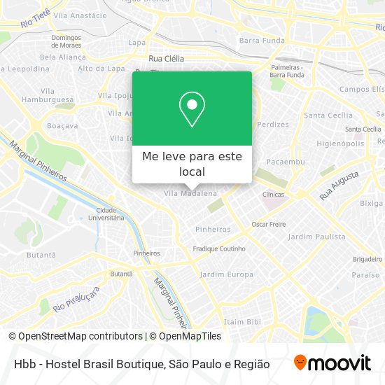 Hbb - Hostel Brasil Boutique mapa