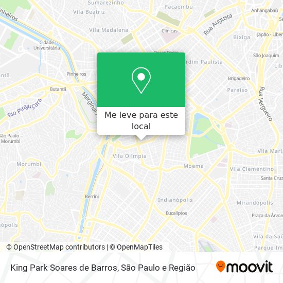 King Park Soares de Barros mapa