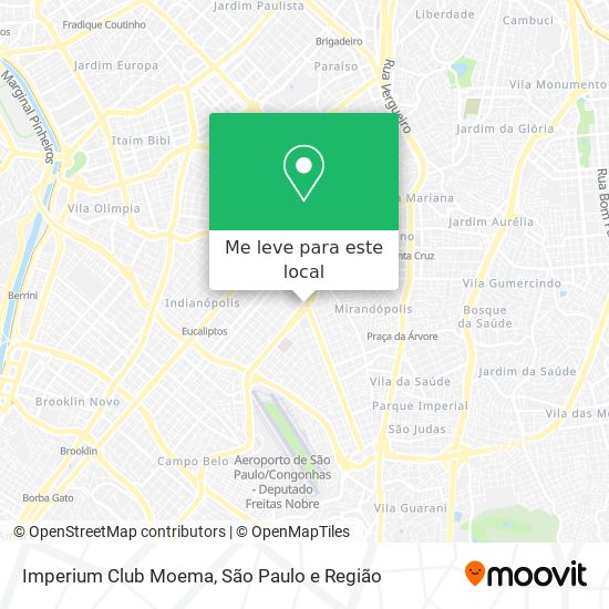 Imperium Club Moema mapa