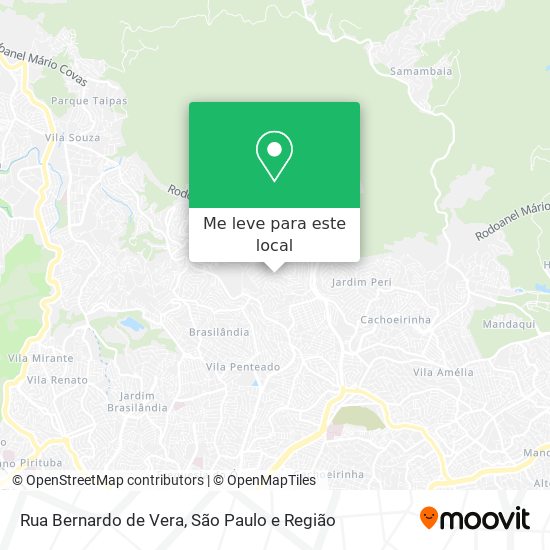 Rua Bernardo de Vera mapa