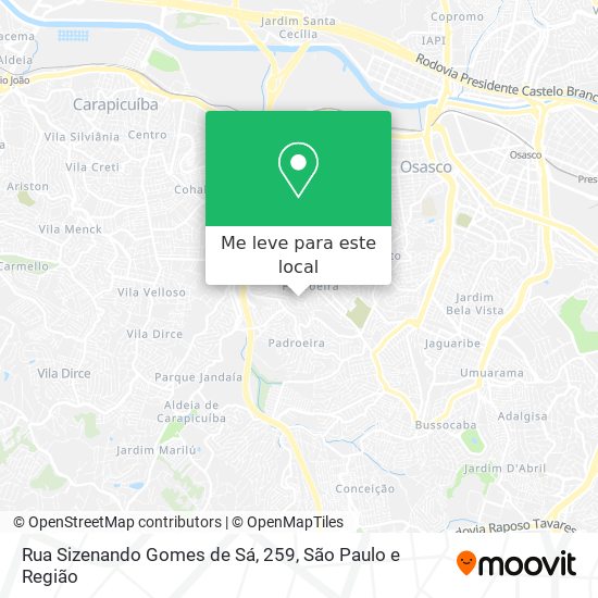 Rua Sizenando Gomes de Sá, 259 mapa