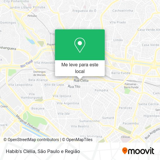 Habib's Clélia mapa