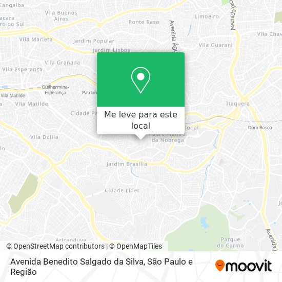 Avenida Benedito Salgado da Silva mapa