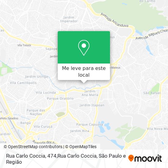 Rua Carlo Coccia, 474,Rua Carlo Coccia mapa