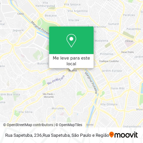 Rua Sapetuba, 236,Rua Sapetuba mapa