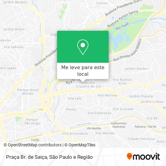 Praça Br. de Saiça mapa