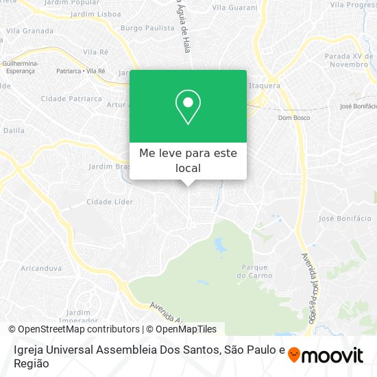 Igreja Universal Assembleia Dos Santos mapa