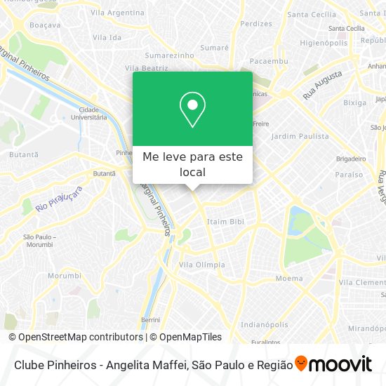 Clube Pinheiros - Angelita Maffei mapa