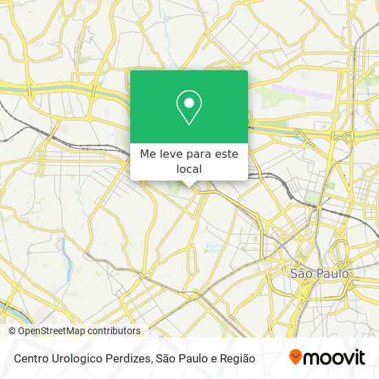 Centro Urologico Perdizes mapa