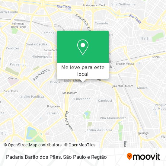 Padaria Barão dos Pães mapa