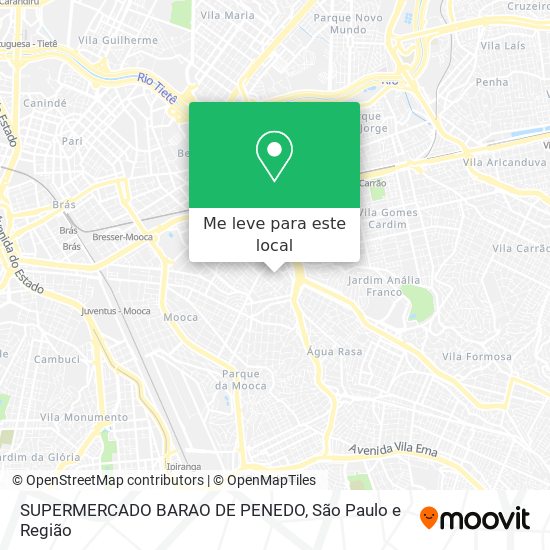 SUPERMERCADO BARAO DE PENEDO mapa