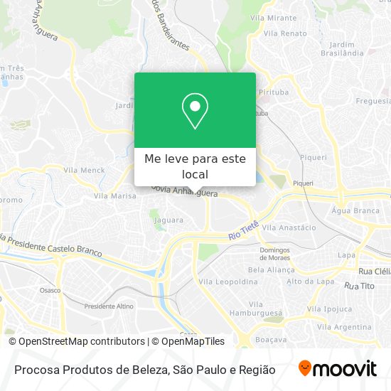 Procosa Produtos de Beleza mapa