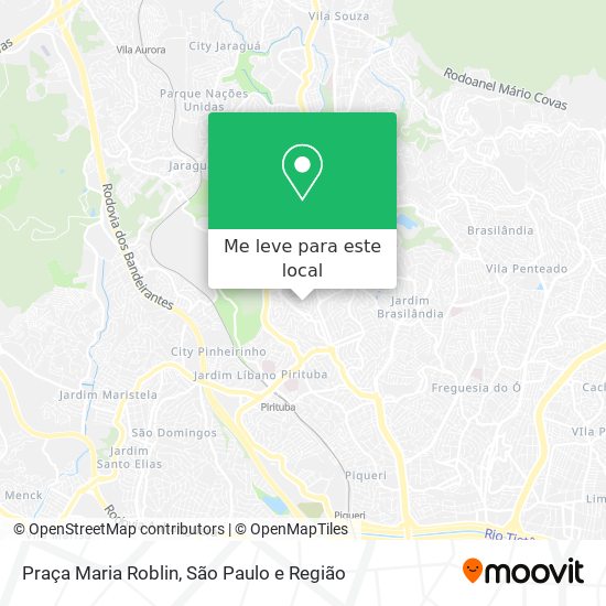 Praça Maria Roblin mapa