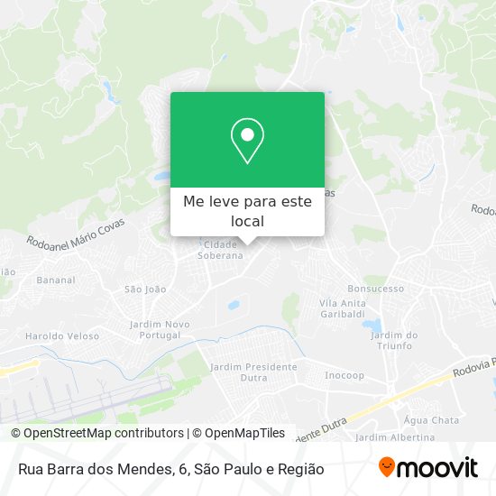 Rua Barra dos Mendes, 6 mapa