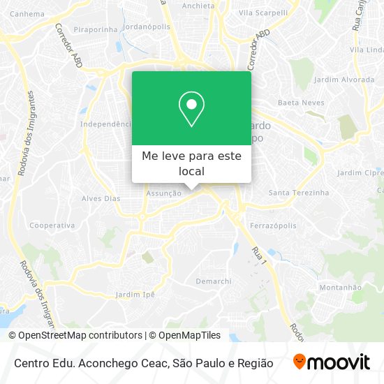 Centro Edu. Aconchego Ceac mapa