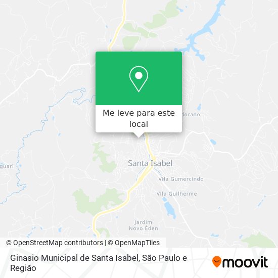 Ginasio Municipal de Santa Isabel mapa