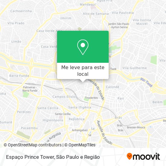 Espaço Prince Tower mapa