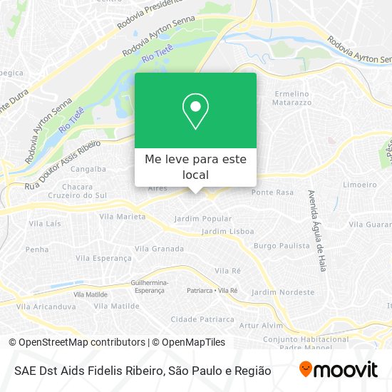SAE Dst Aids Fidelis Ribeiro mapa