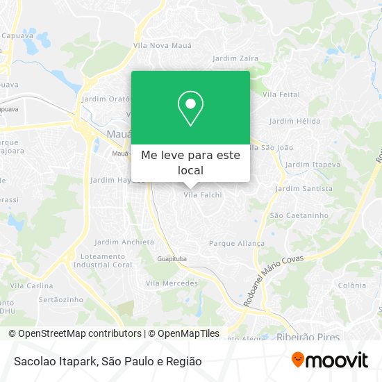 Sacolao Itapark mapa