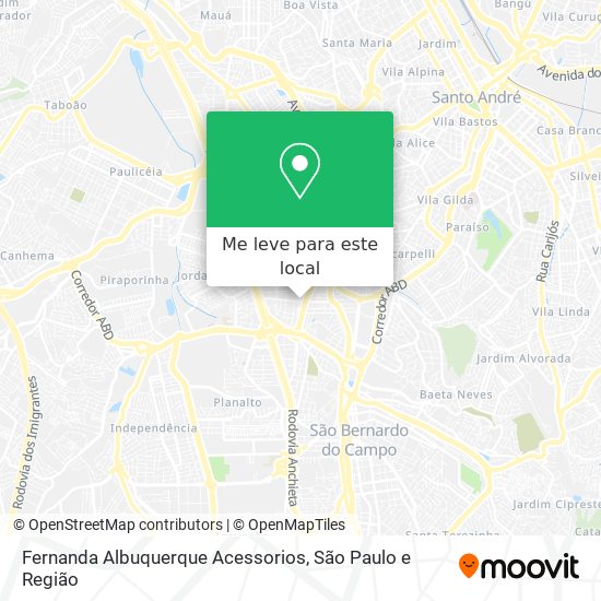 Fernanda Albuquerque Acessorios mapa