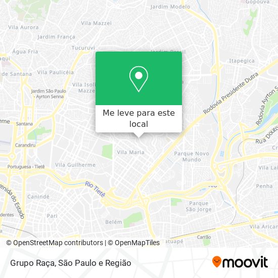 Grupo Raça mapa