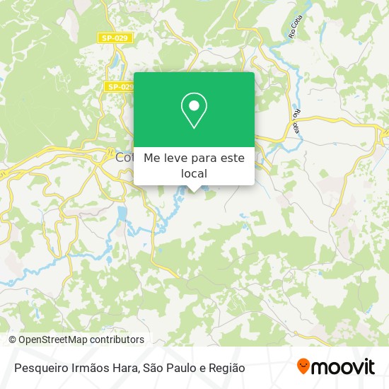 Pesqueiro Irmãos Hara mapa