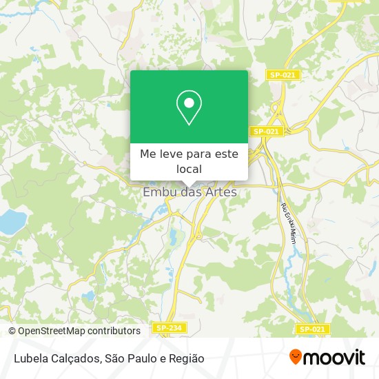 Lubela Calçados mapa