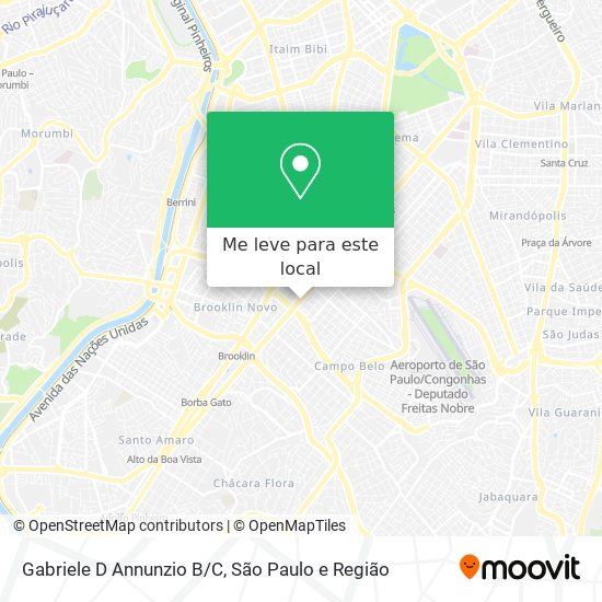 Gabriele D Annunzio B/C mapa
