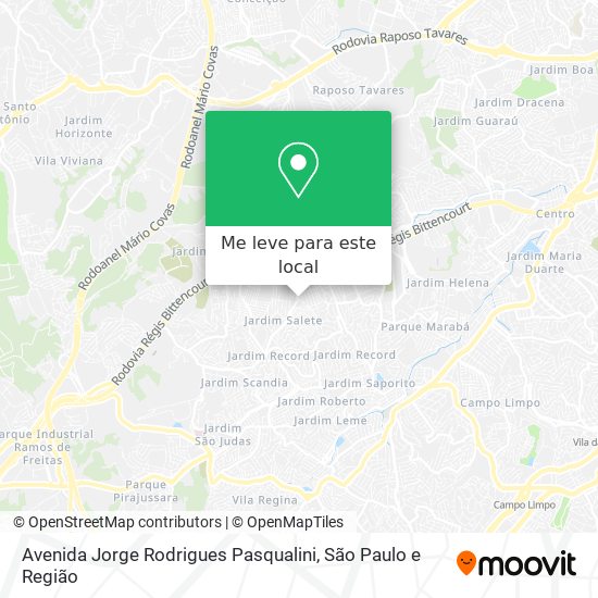 Avenida Jorge Rodrigues Pasqualini mapa