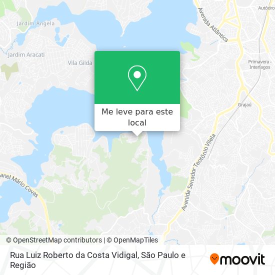 Rua Luiz Roberto da Costa Vidigal mapa